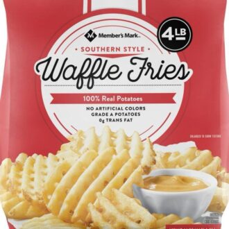 Member's Mark Southern Style Waffle Fries, Frozen, 4 lbs.