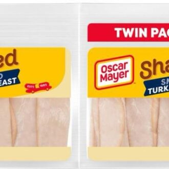 Shaved Extra Lean Smoked Turkey Breast Lunch Meat Twin Pack