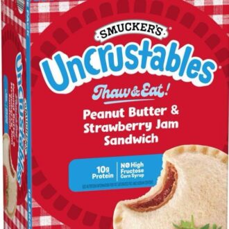 Smucker's Uncrustables Peanut Butter & Strawberry Jam Sandwich
