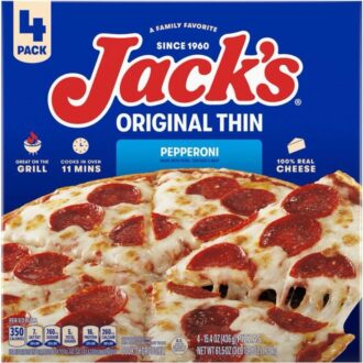 Jack's Original Thin Pepperoni Frozen Pizza 4 pk.